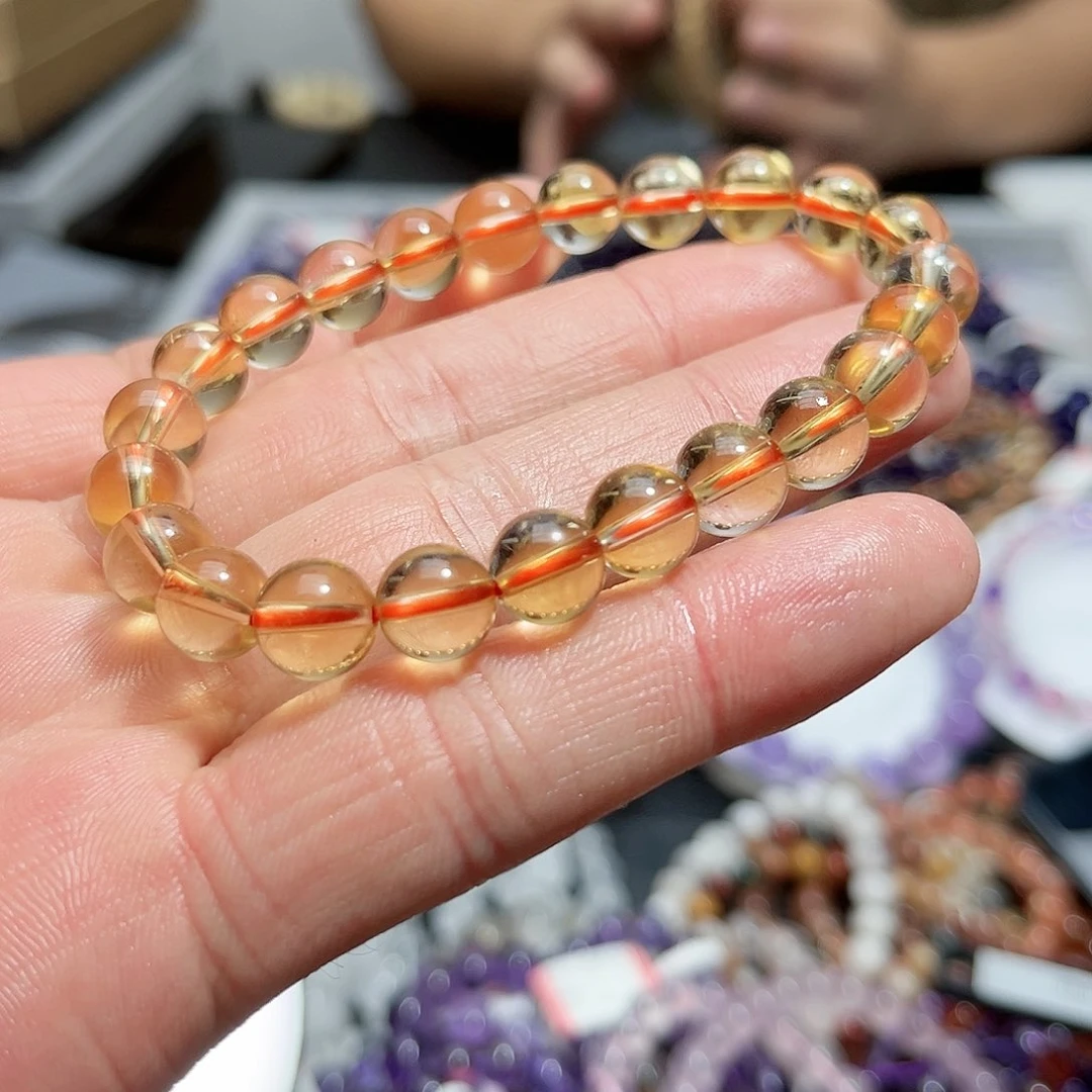 水晶手链未镶嵌巴西暴力黄