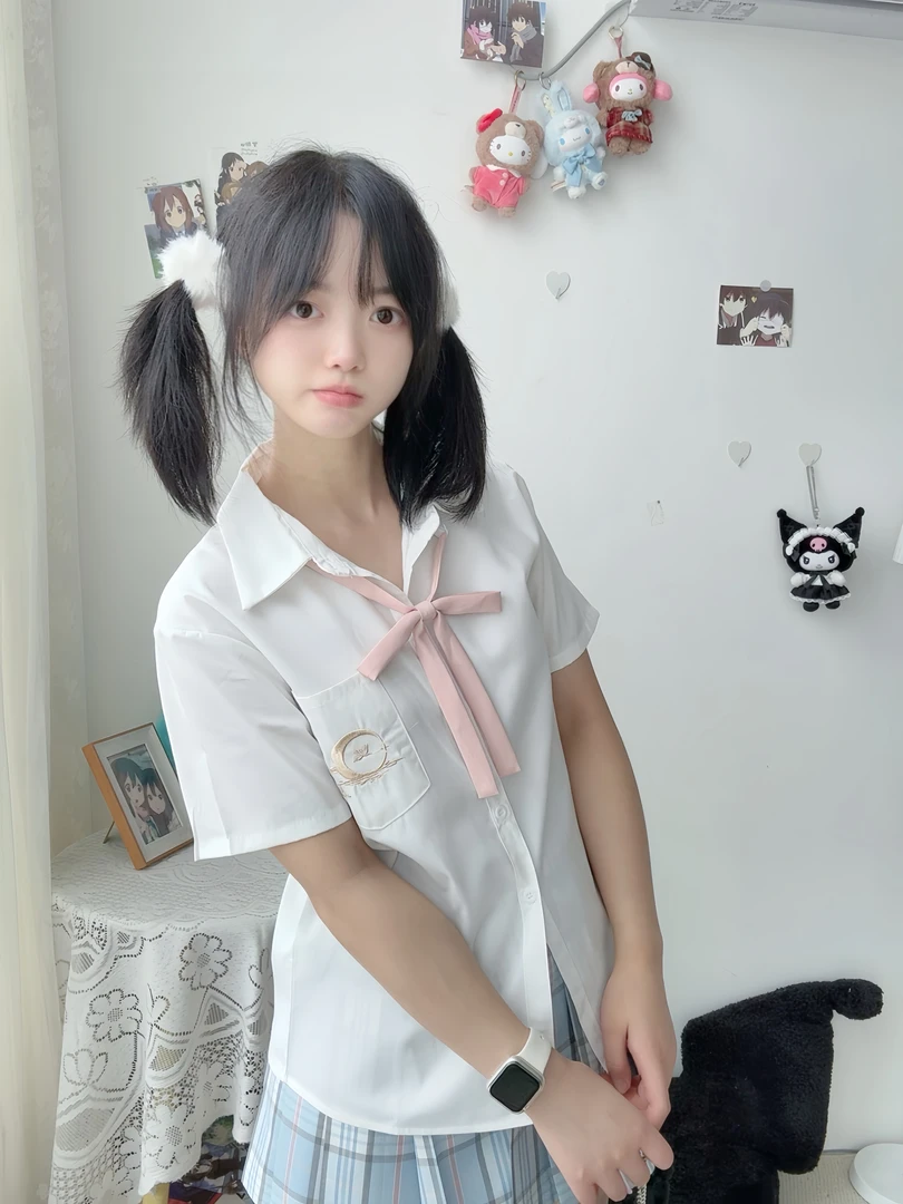 【两件白衬衫】工厂尾货瑕疵衬衫长短袖白色JK衬衫学生学院风日系