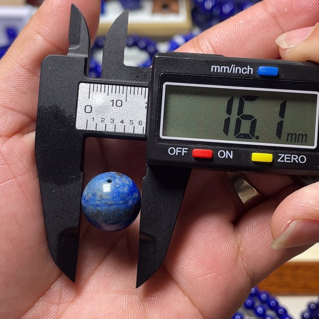 青金石未镶嵌福利16mm玉化单珠