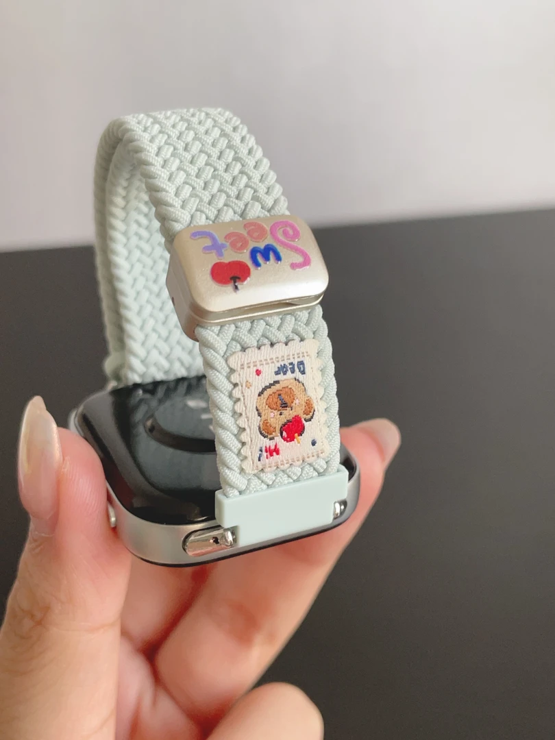 贴画小熊华为fit4表带fit4pro华为watchfit3磁吸fit2腕带可调节