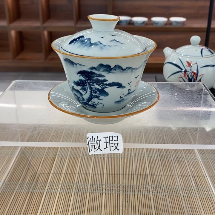 釉下老陶泥手工绘制
