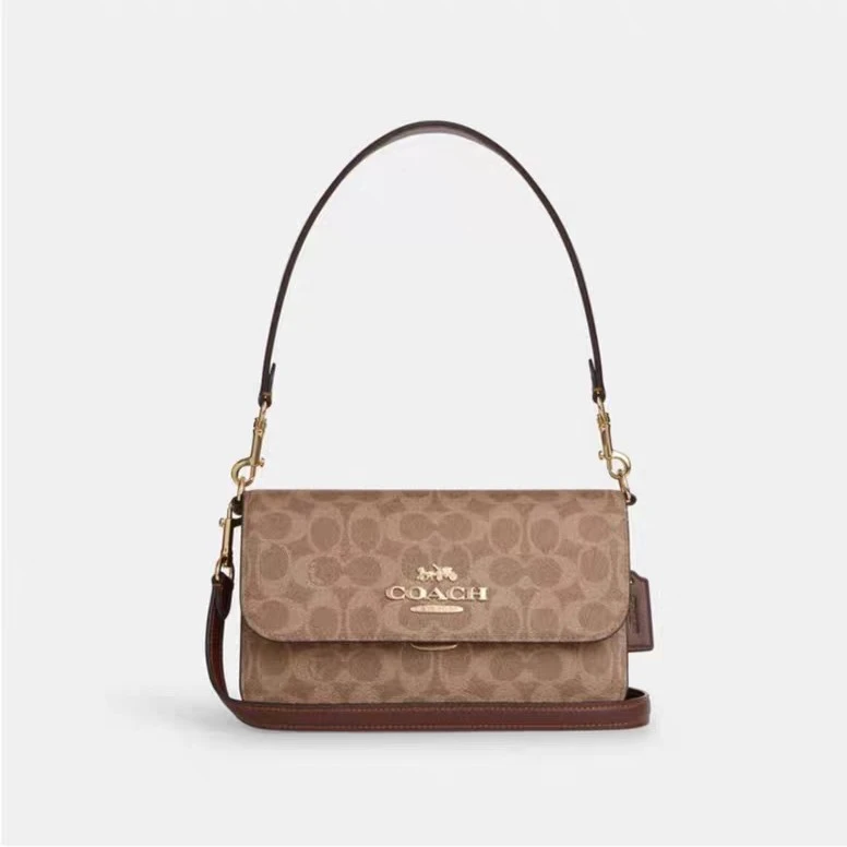 【银泰百货HF】蔻驰女士老花BRYNN单肩斜挎包设计感通勤CX798