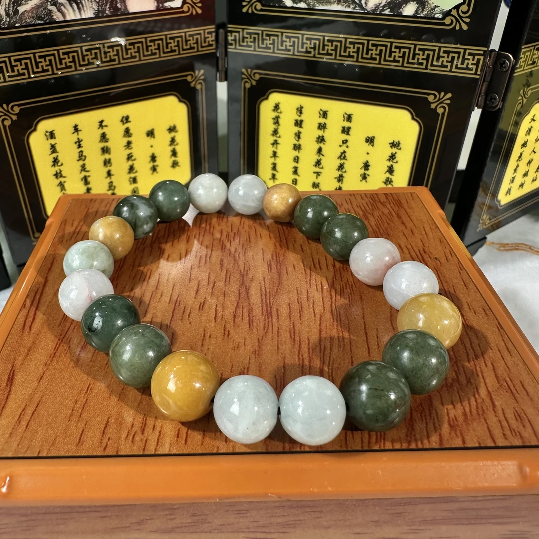 343-天然A货翡翠-手串