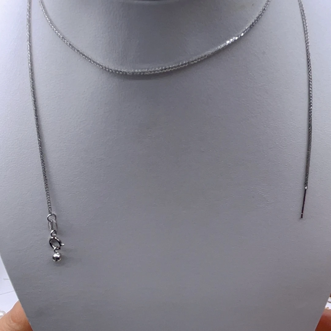 银S925镶嵌吊坠淡水珍珠