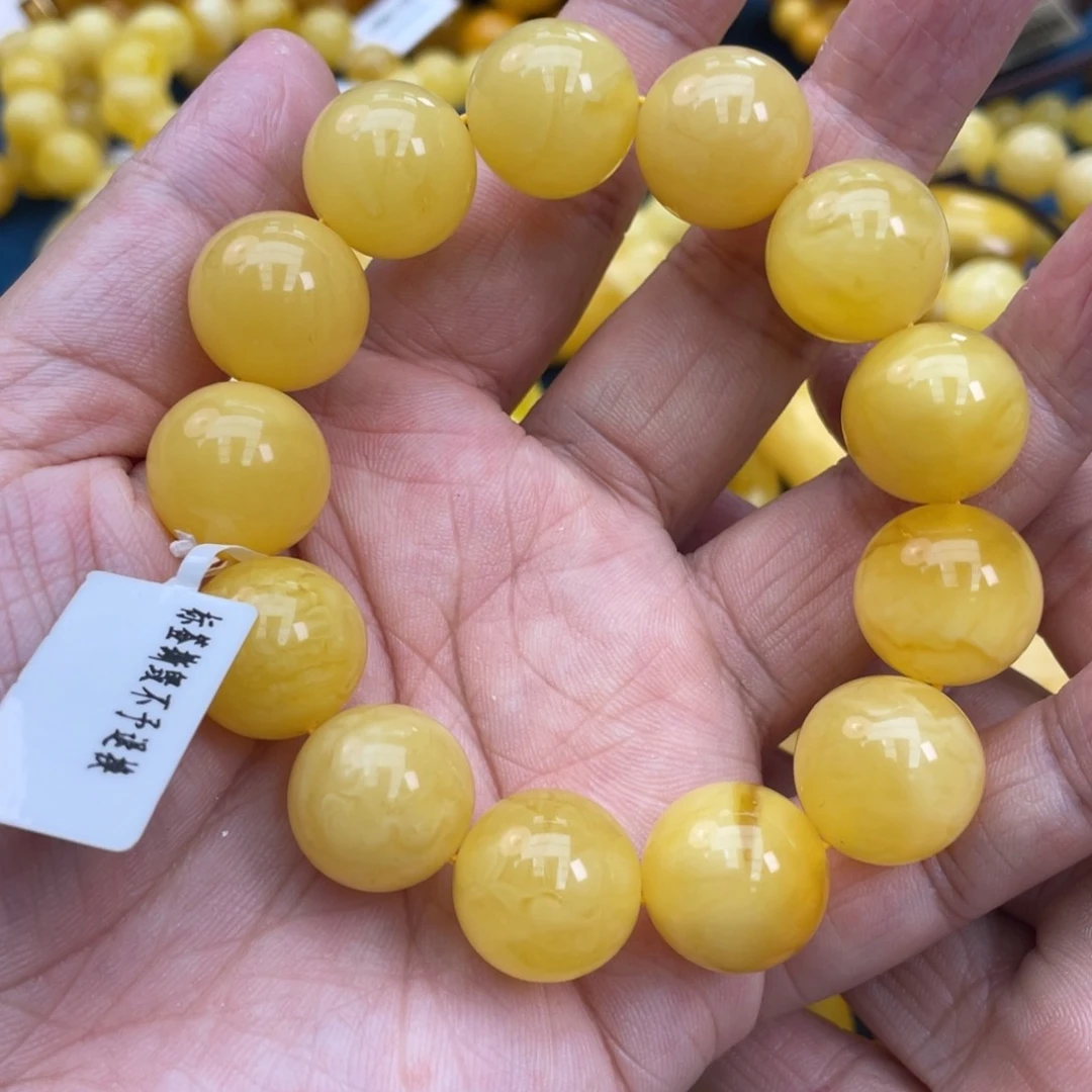 琥珀裸石未镶嵌琥珀蜜蜡15m m