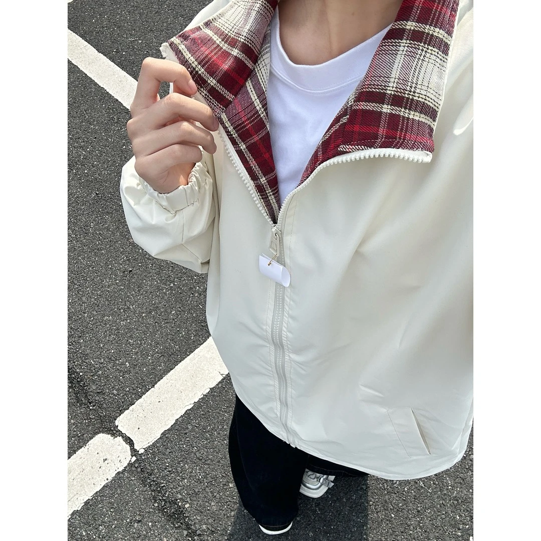 2025新款立领风衣春秋款美式潮牌防风高街痞帅情侣外套男女同款