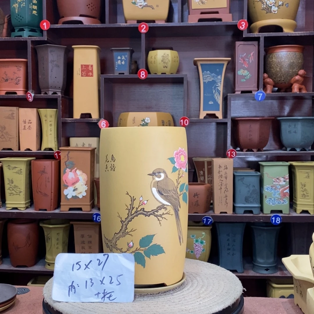 紫砂艺术紫砂花盆