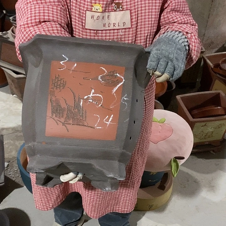 紫砂花盆紫砂花盆