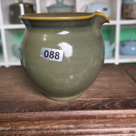 杯088茶叶末洒金胖丁公道杯手工一级品