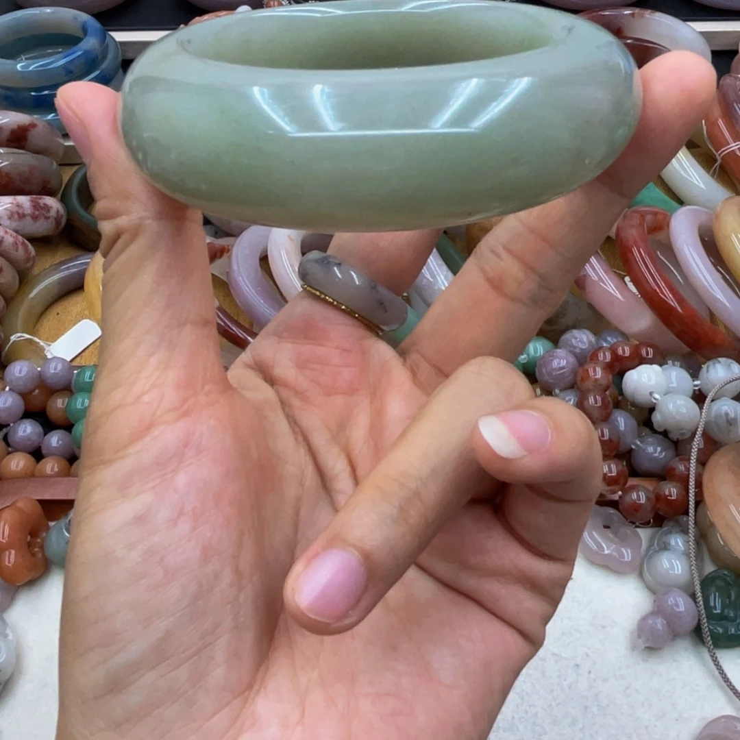 石英岩玉圈口54未镶嵌