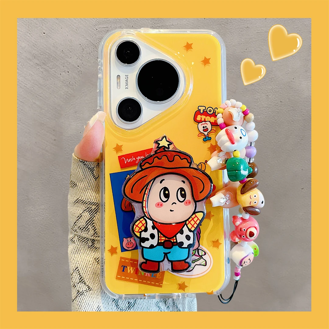 适用华为pura70pro+手机壳可爱卡通巴斯光年星星人支架pura80pro