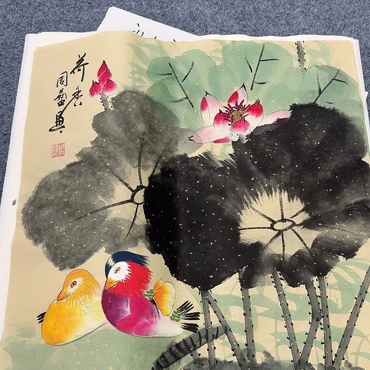 国画纯手绘作品欣赏图