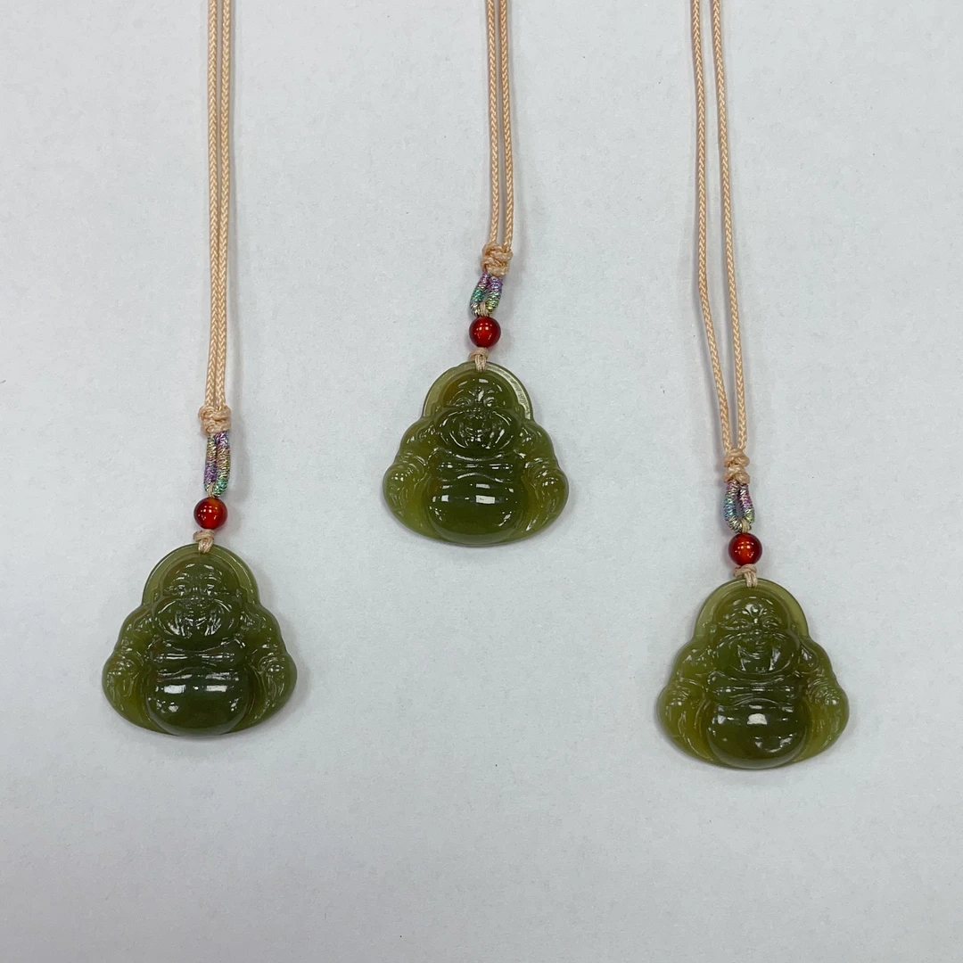 天然和田玉佛公吊坠约24mm多样性发其一ww01