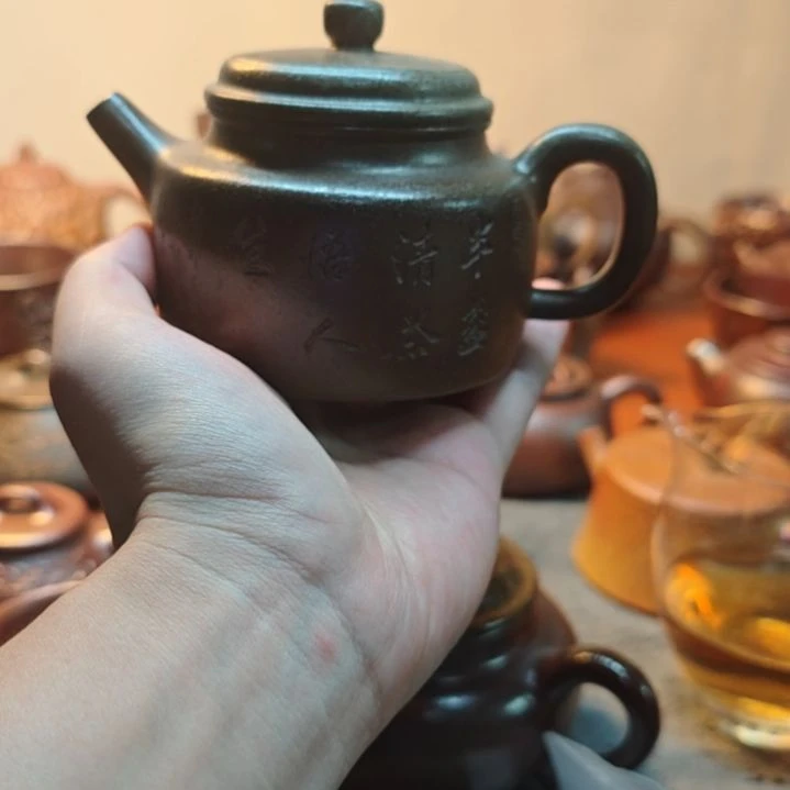 茶壶紫砂柴烧德钟壶