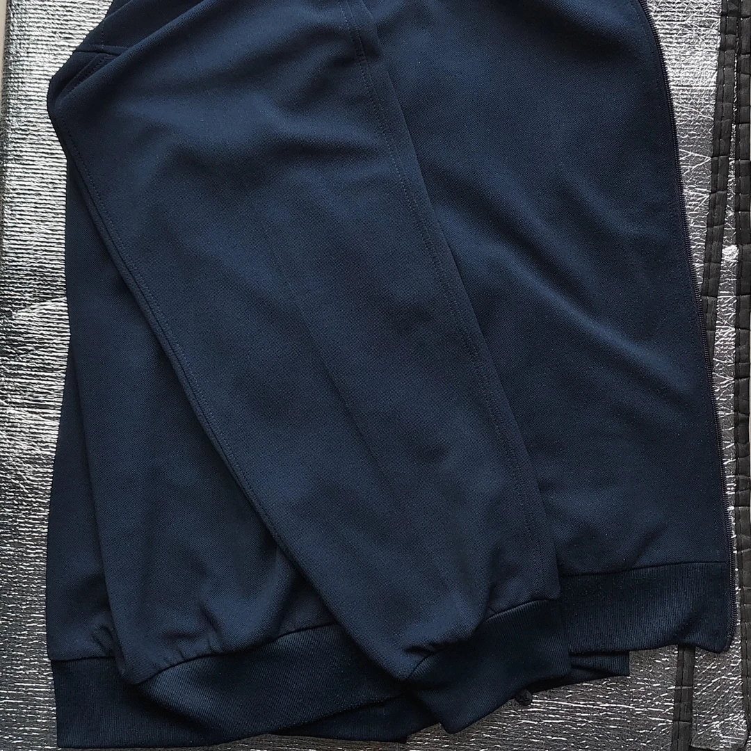 藏青色运动服上衣裤子套装单向导湿柔软舒适