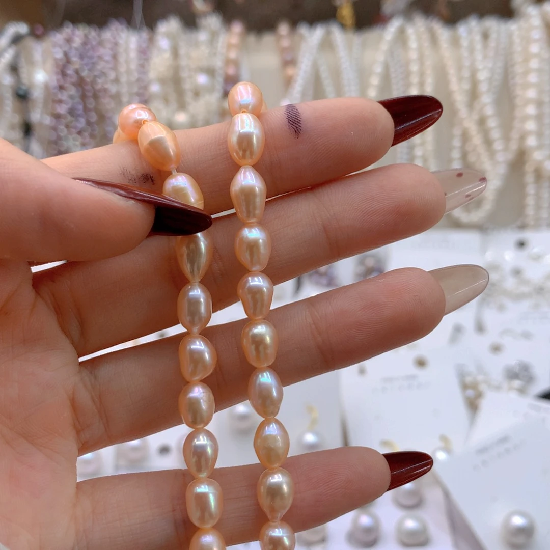 淡水珍珠耳饰银S925镶嵌