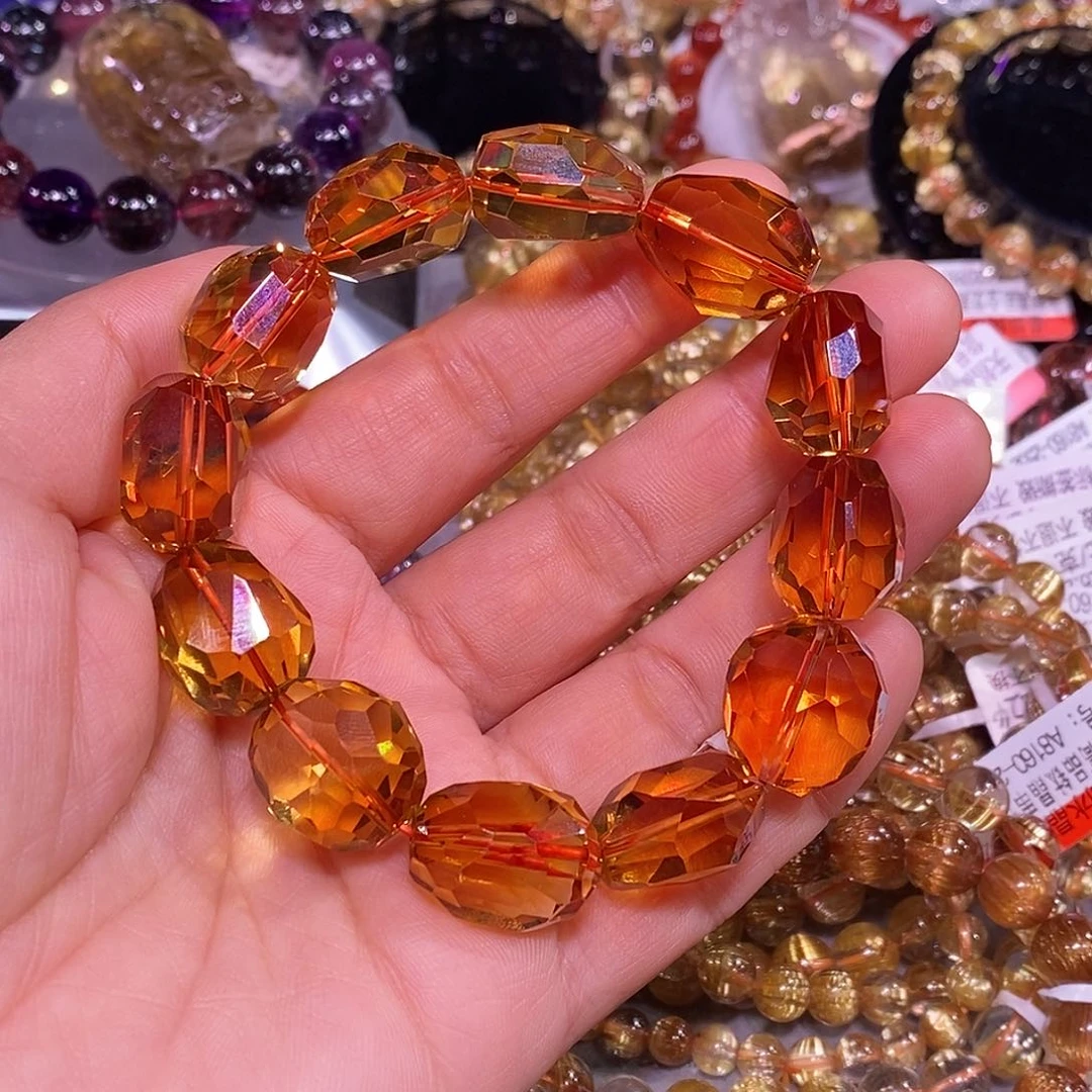 未镶嵌手链水晶黄水晶14