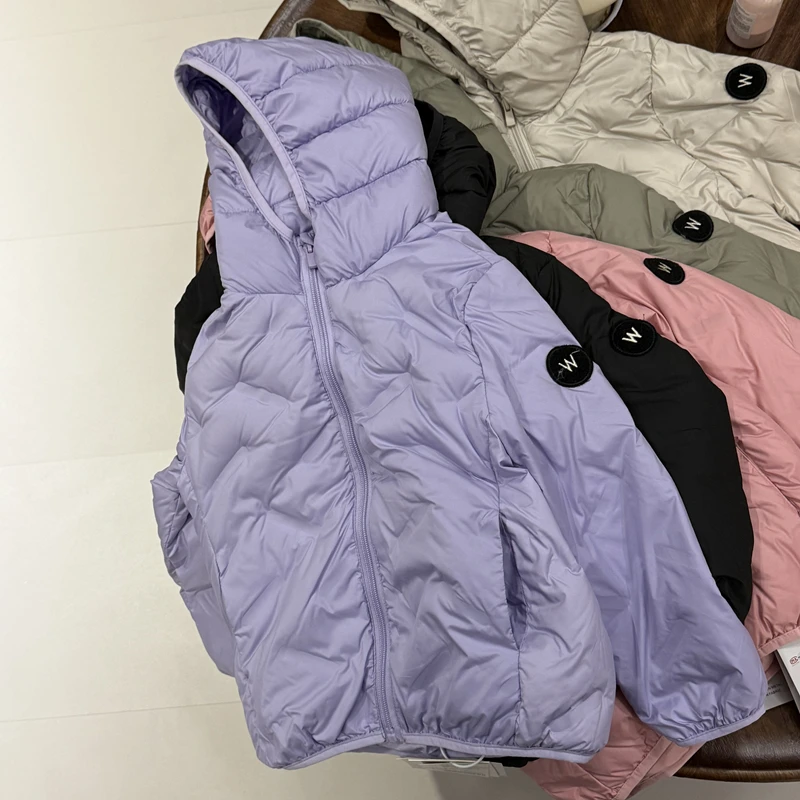 【现货】leomama女童羽绒服2025冬季儿童百搭外套宝宝洋气连帽上衣