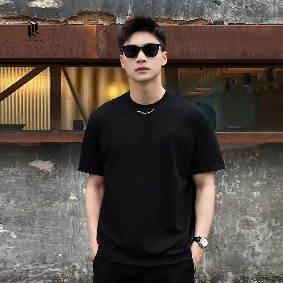 RHETT KELLEY 25ss 60支『Coolmax』冰感棉休闲开叉男士短袖圆领T恤