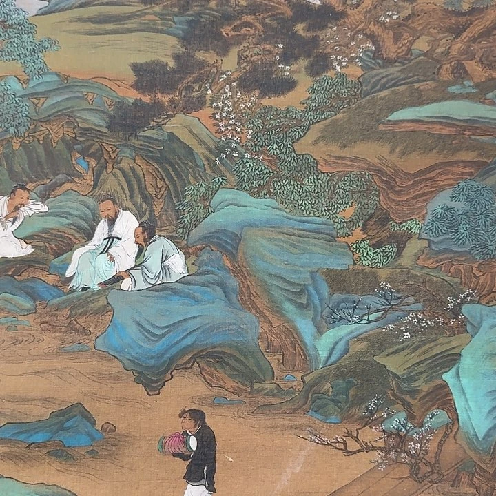 苏**焰山水图，山水图挂画