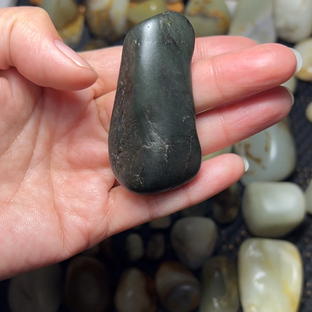 和田玉未镶嵌挂件A87