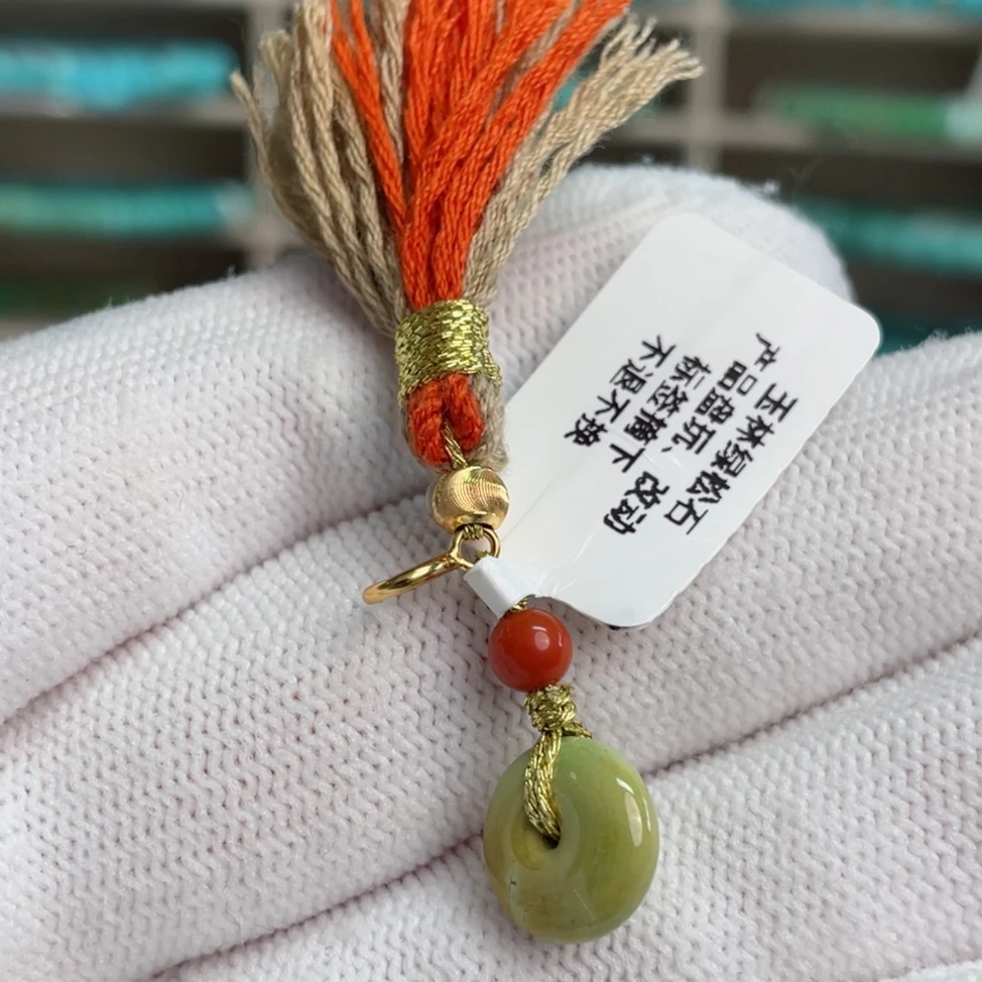 绿松石未镶嵌福利平安扣提溜15