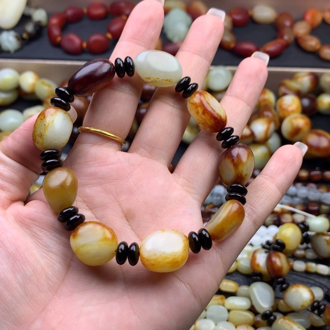 藏***者手链未镶嵌和田玉