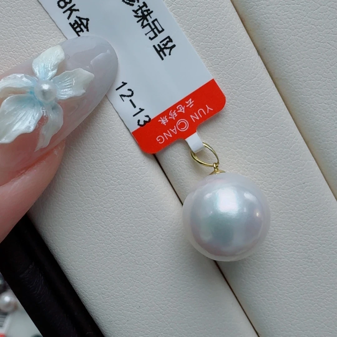 颈饰淡水珍珠18K金镶嵌@@bd158