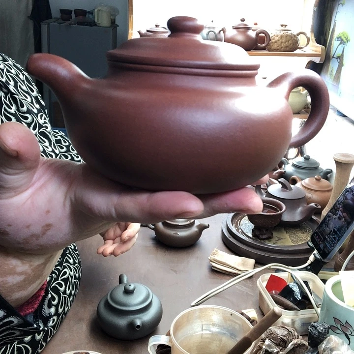 茶壶紫砂徒弟做仿古380毫升