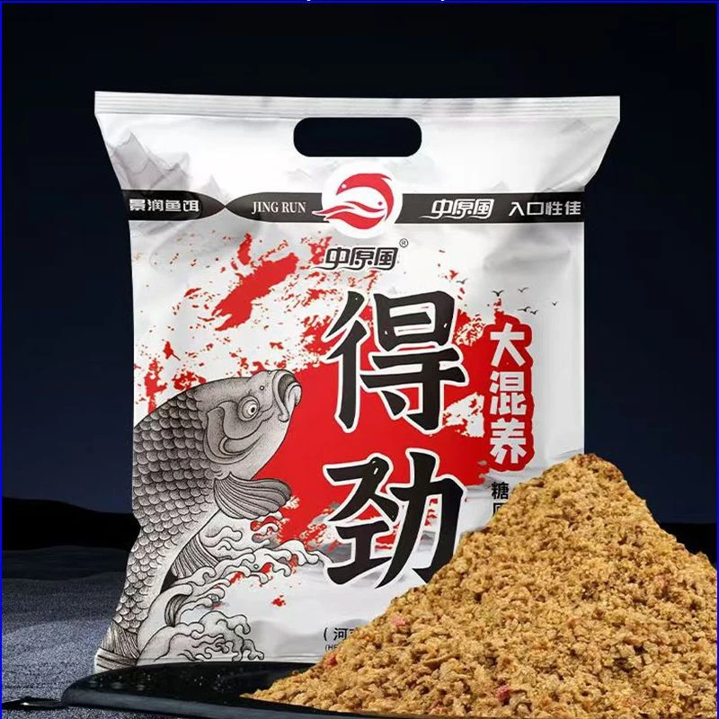 景润鱼饵得劲大混养饵料黄面王一炮打响黑坑鲤鱼高蛋白湖库颗粒