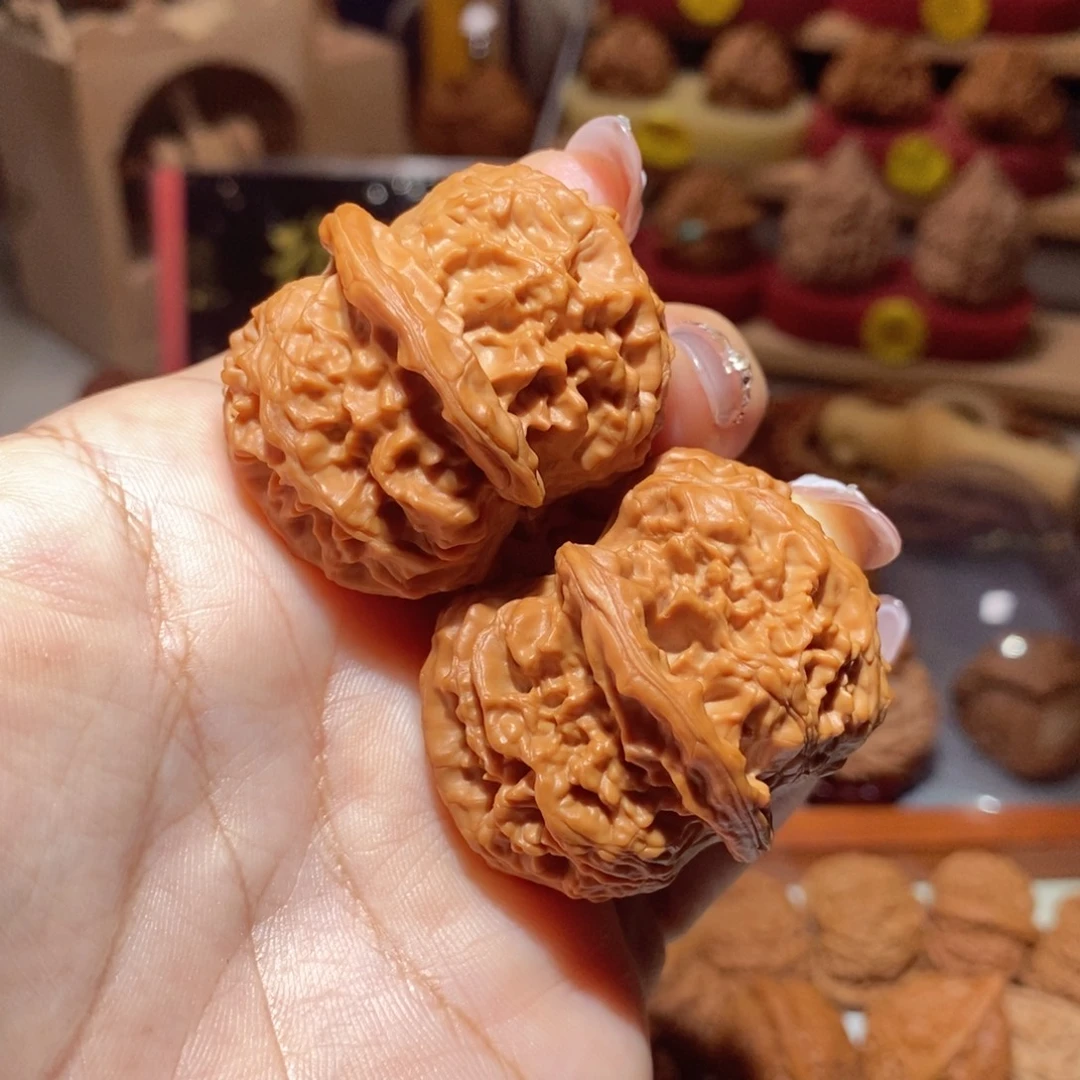 文玩核桃把件41尺全品金锭元宝