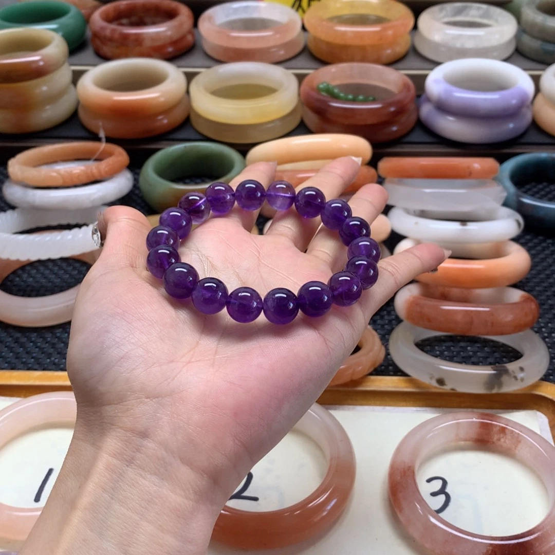 石英质玉手链未镶嵌叶*亮