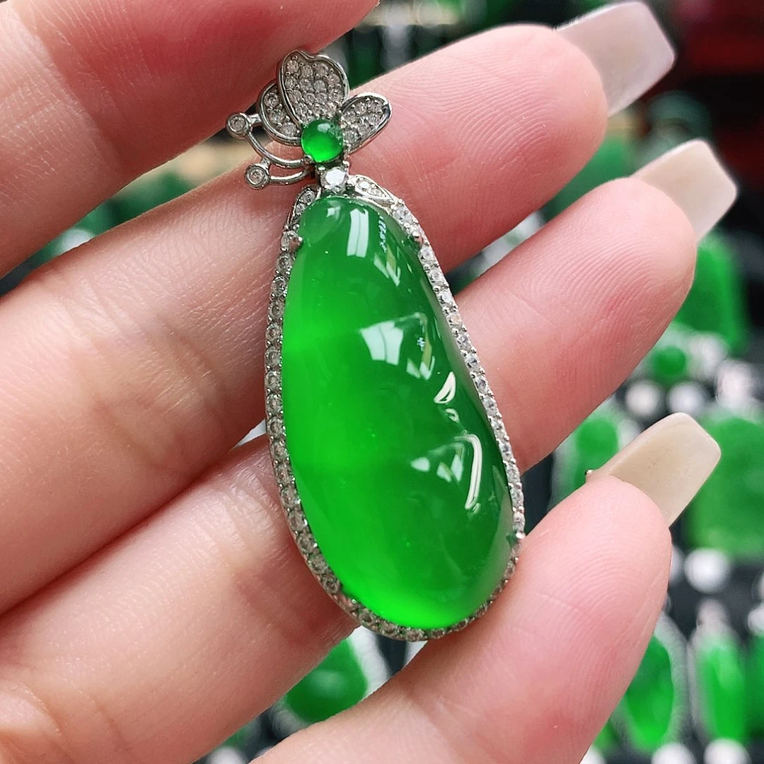 银S925镶嵌吊坠玛瑙/玉髓