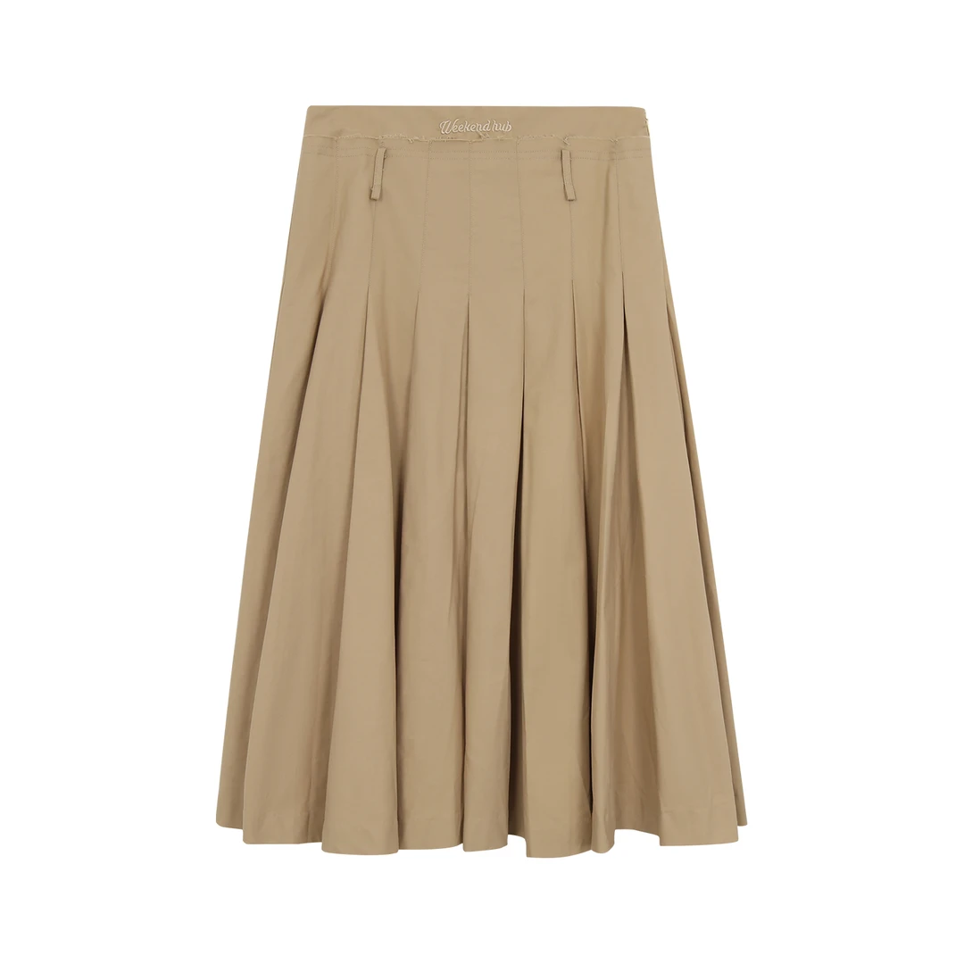 WEEKEND HUB韩系中长百褶裙24219B0397