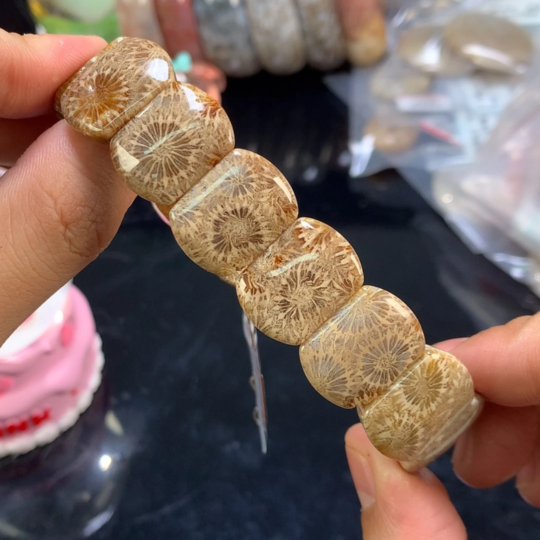 【闪购商品】颈饰未镶嵌硅化珊瑚（珊瑚玉）11号128漏价88大花