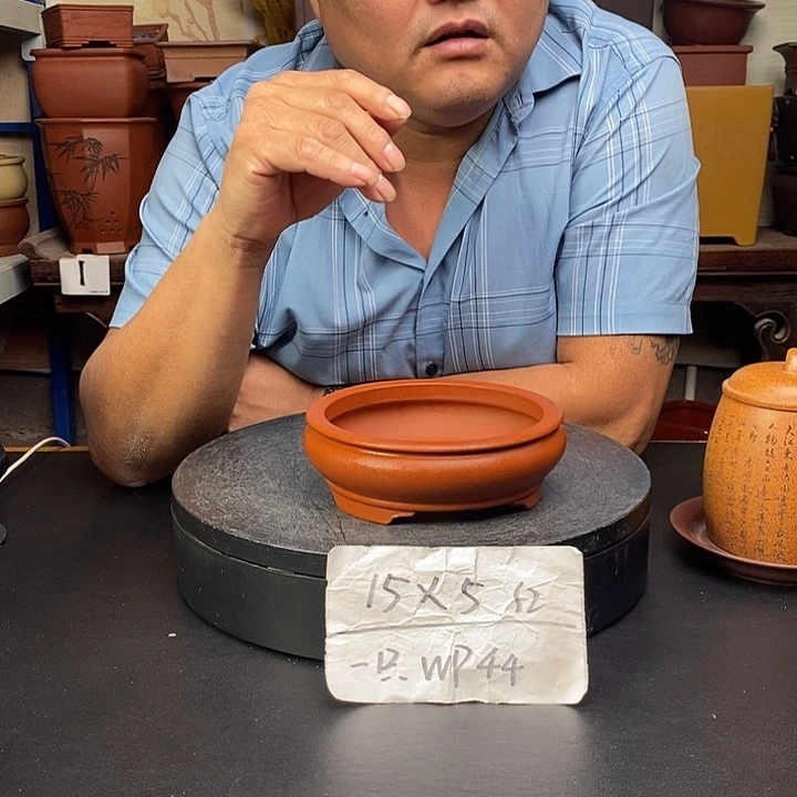 紫砂花盆货号一只WP44