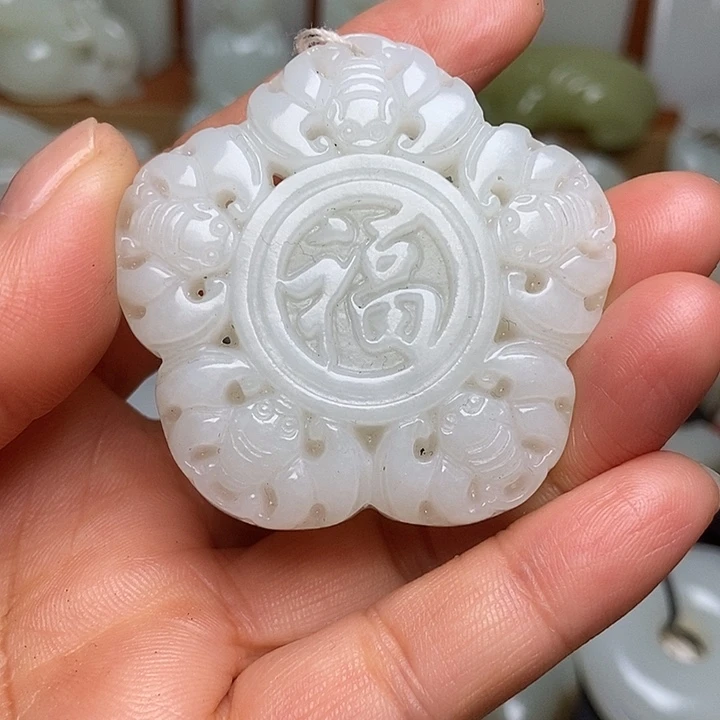 吊坠(不含链)未镶嵌和田玉