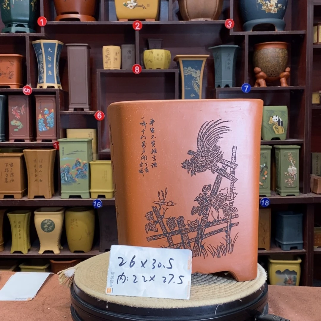 紫砂花盆紫砂花盆