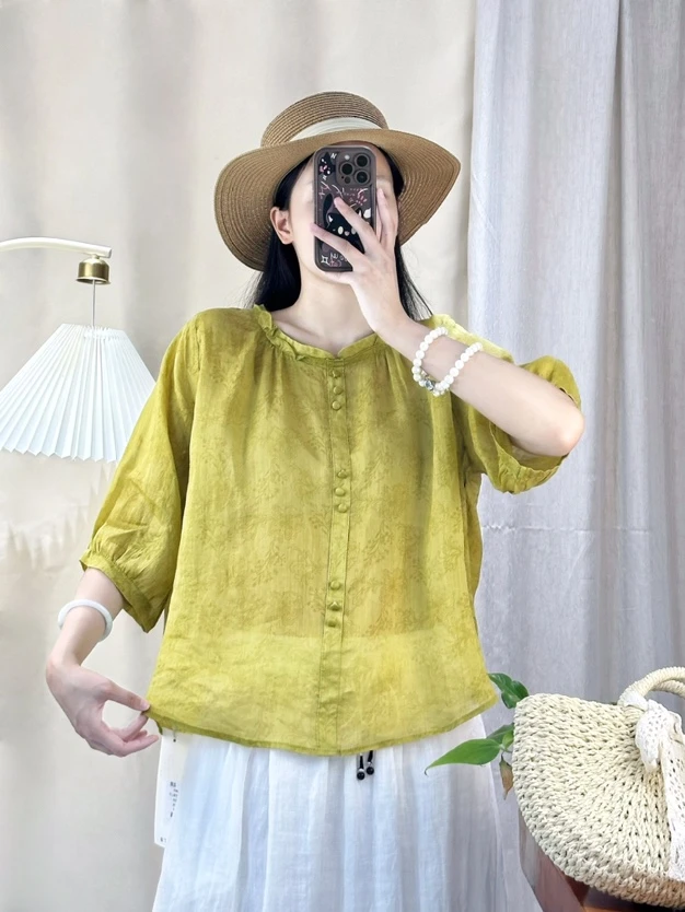 2025年爆版苎麻百搭时尚