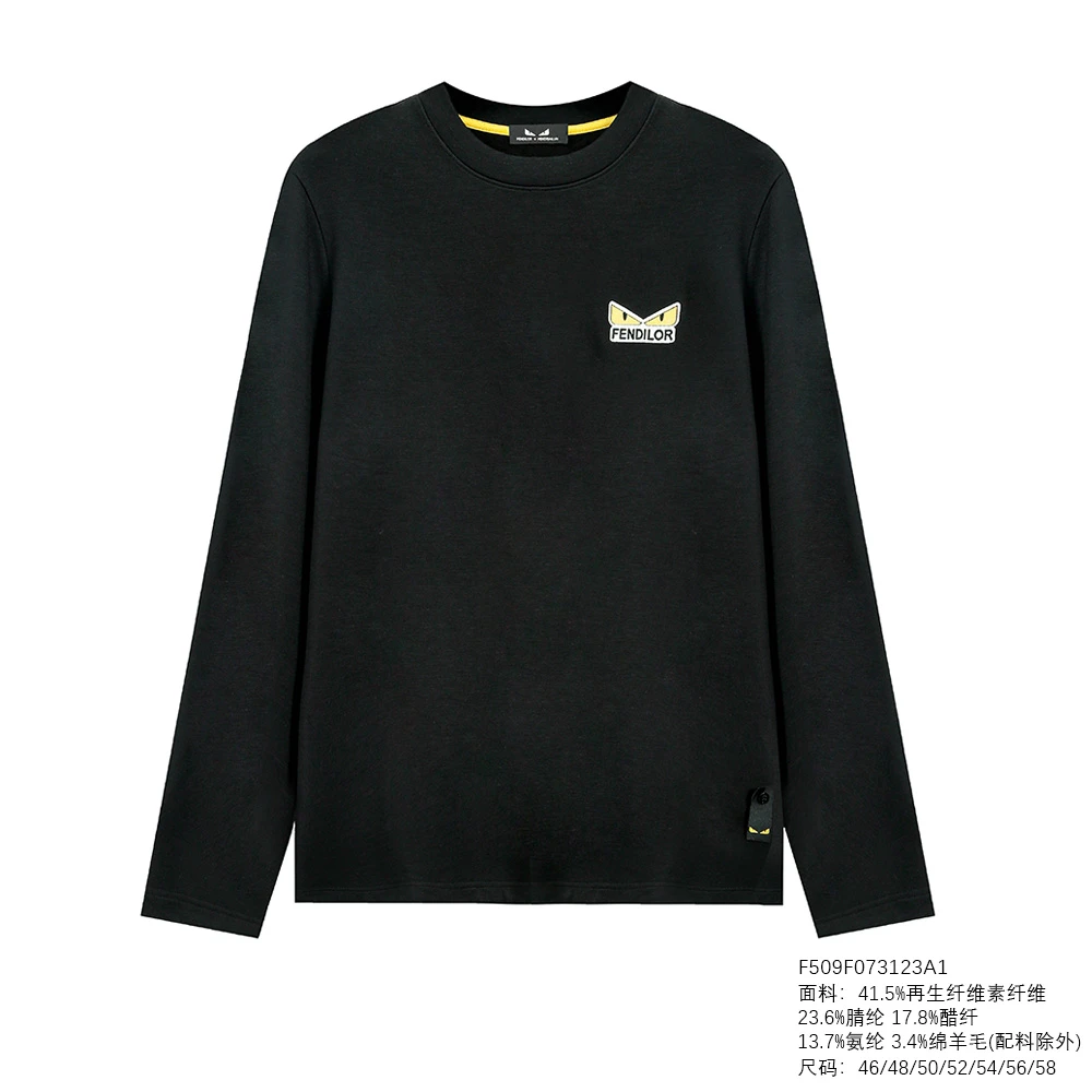 FENDILOR小怪兽25年秋冬款男士长袖T恤 F509F073123A