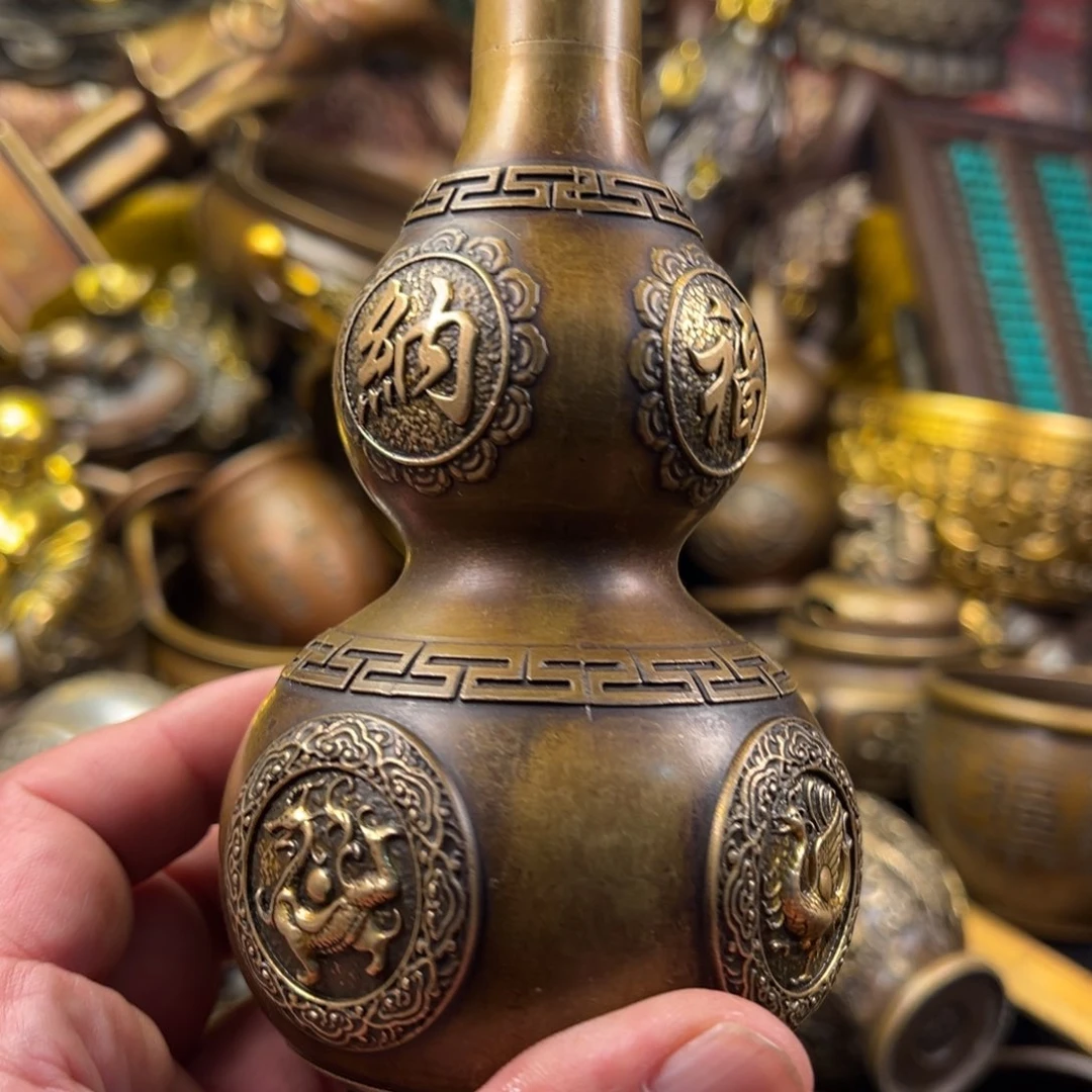 茶壶香炉铜器摆件