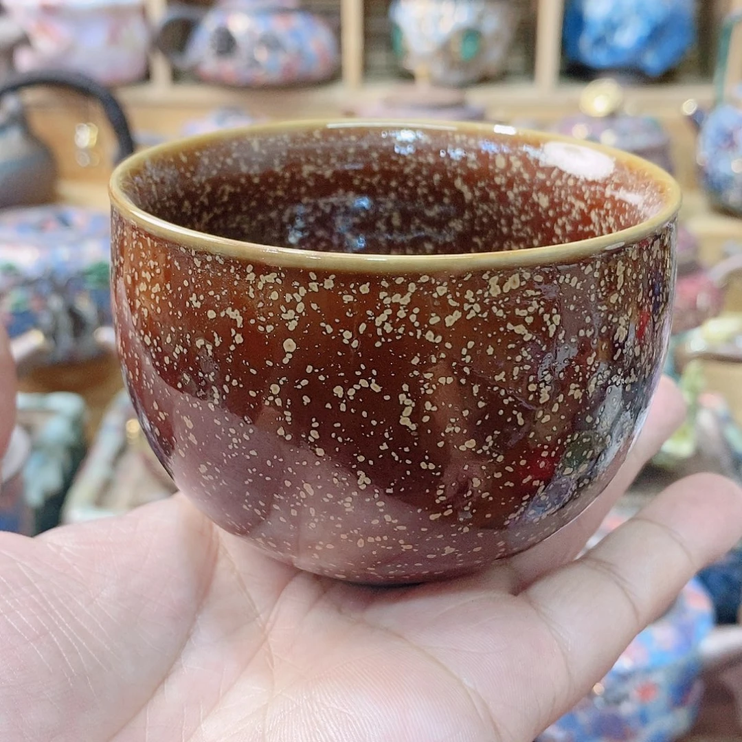 粗陶志野柴烧茶器