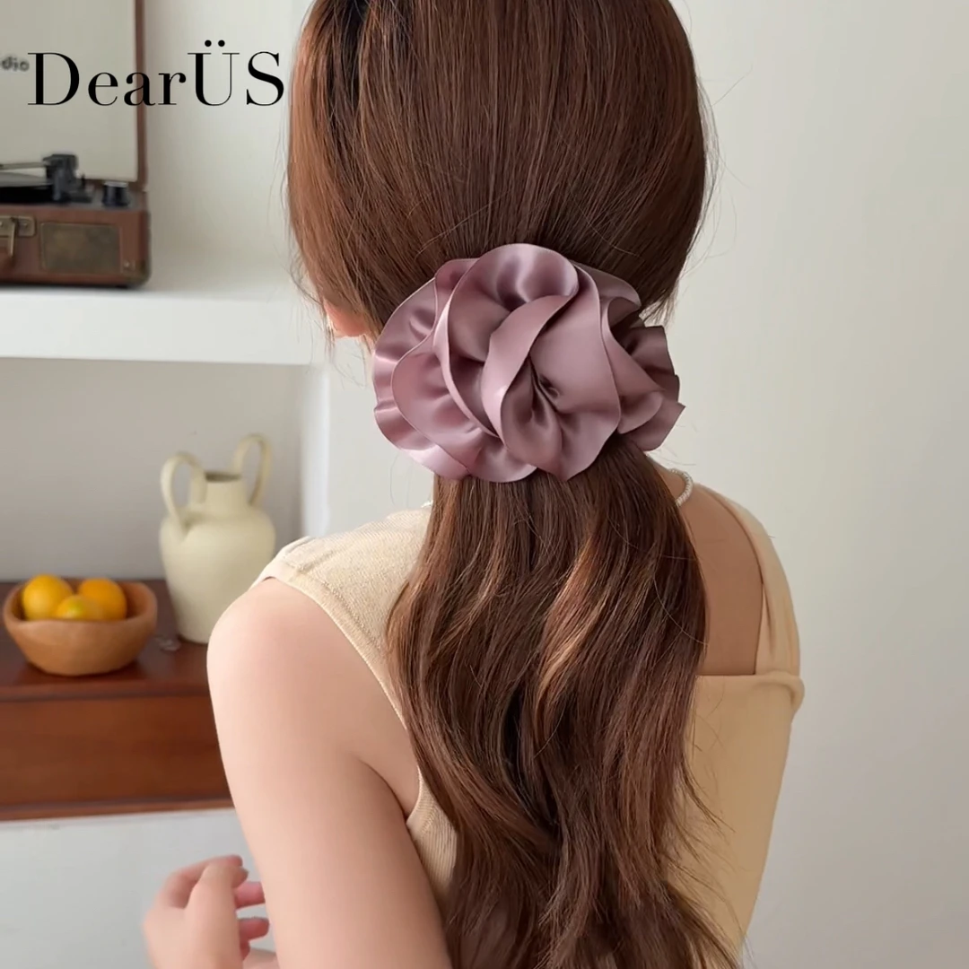 繁花香蕉夹原创设计抓夹发夹优雅头饰公主风气质百搭法式法式简约