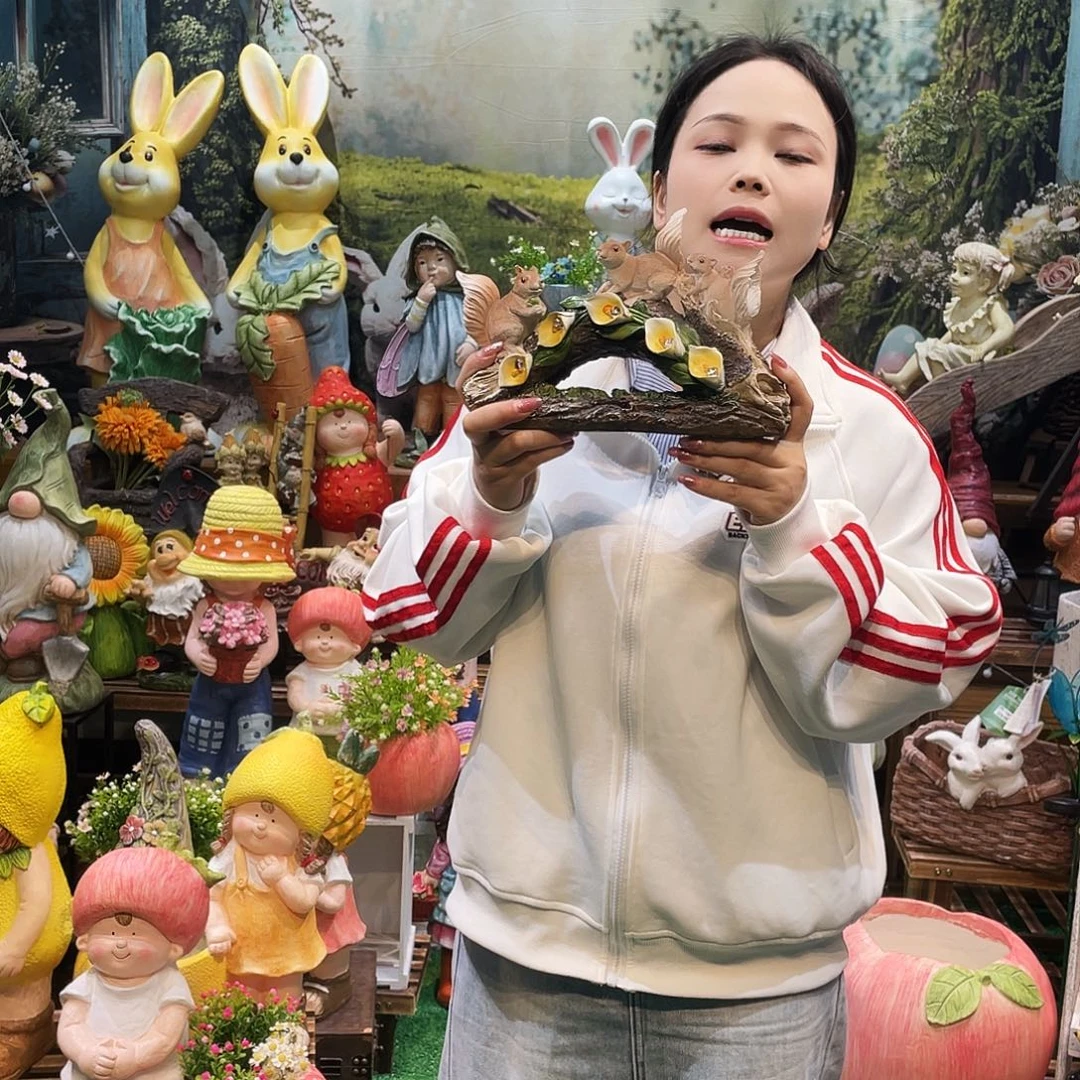 摆件花园摆件红红火火