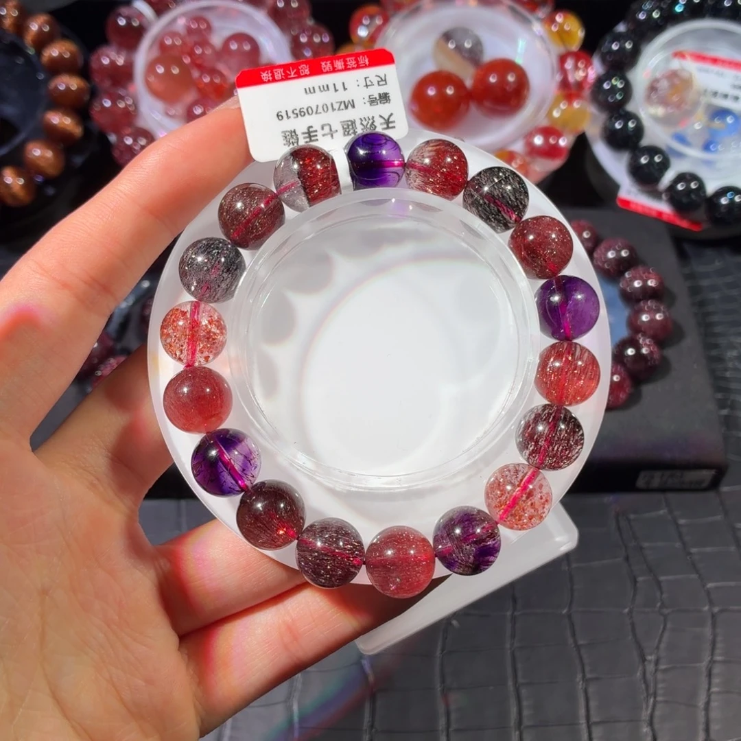 手链未镶嵌水晶艳丽色黑加仑