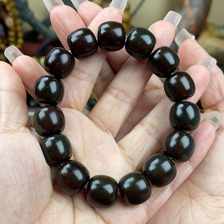 岫岩河磨玉（透闪石质玉）手串未镶嵌