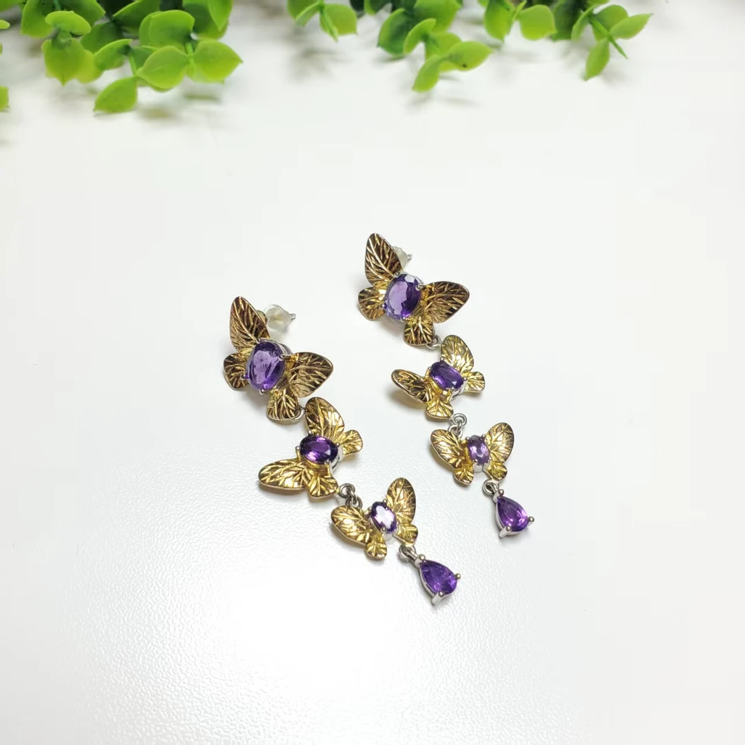 非金属仿水晶耳饰 N237时尚百搭耳钉