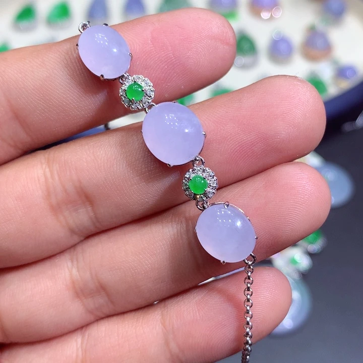 翡翠吊坠(赠链)18K金镶嵌