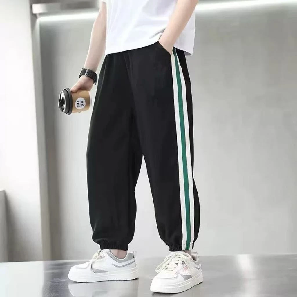 502751 童装男童速干长裤 2025春季儿童速干冰丝弹力休闲夏长裤子