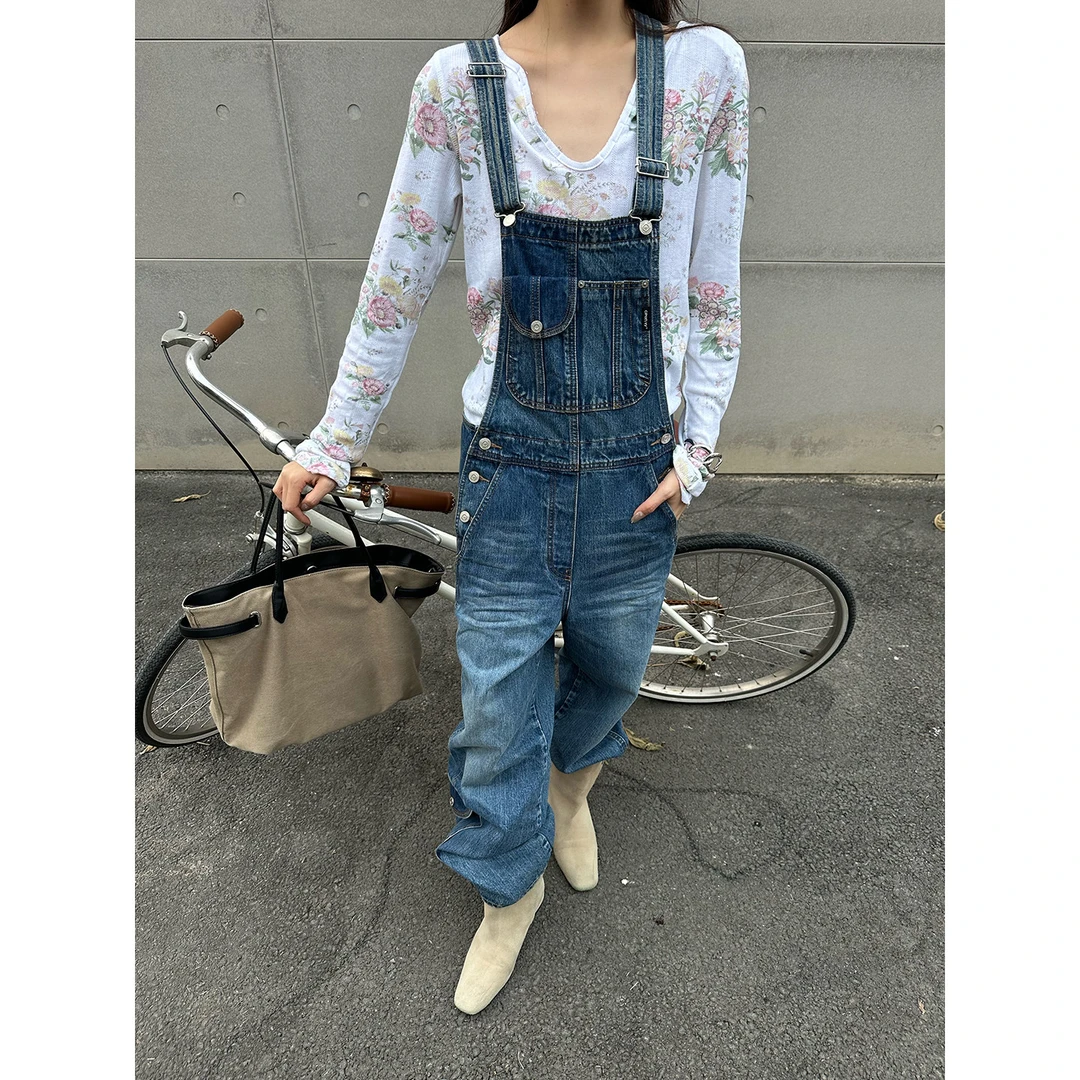 OPEN YY 设计师品牌 26早春 工装口袋牛仔背带裤 SOLSOL